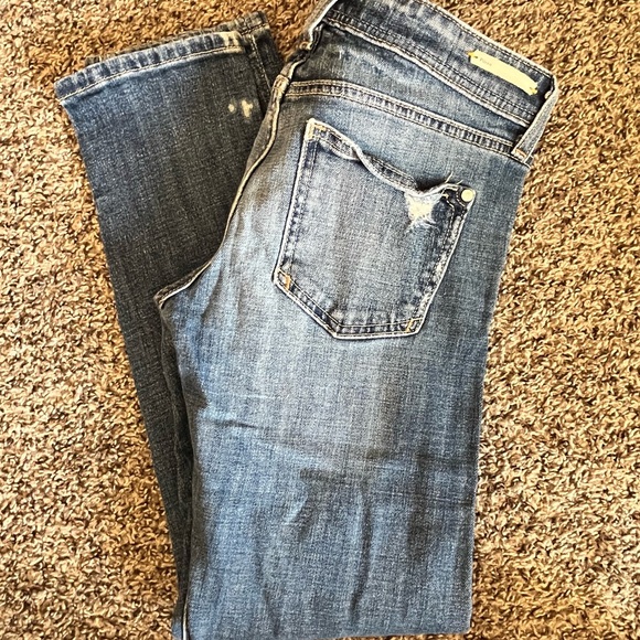 Anthro Pilcro and the Letterpress Women’s Slim Straight Jeans 24 Petite - Picture 9 of 11